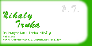 mihaly trnka business card